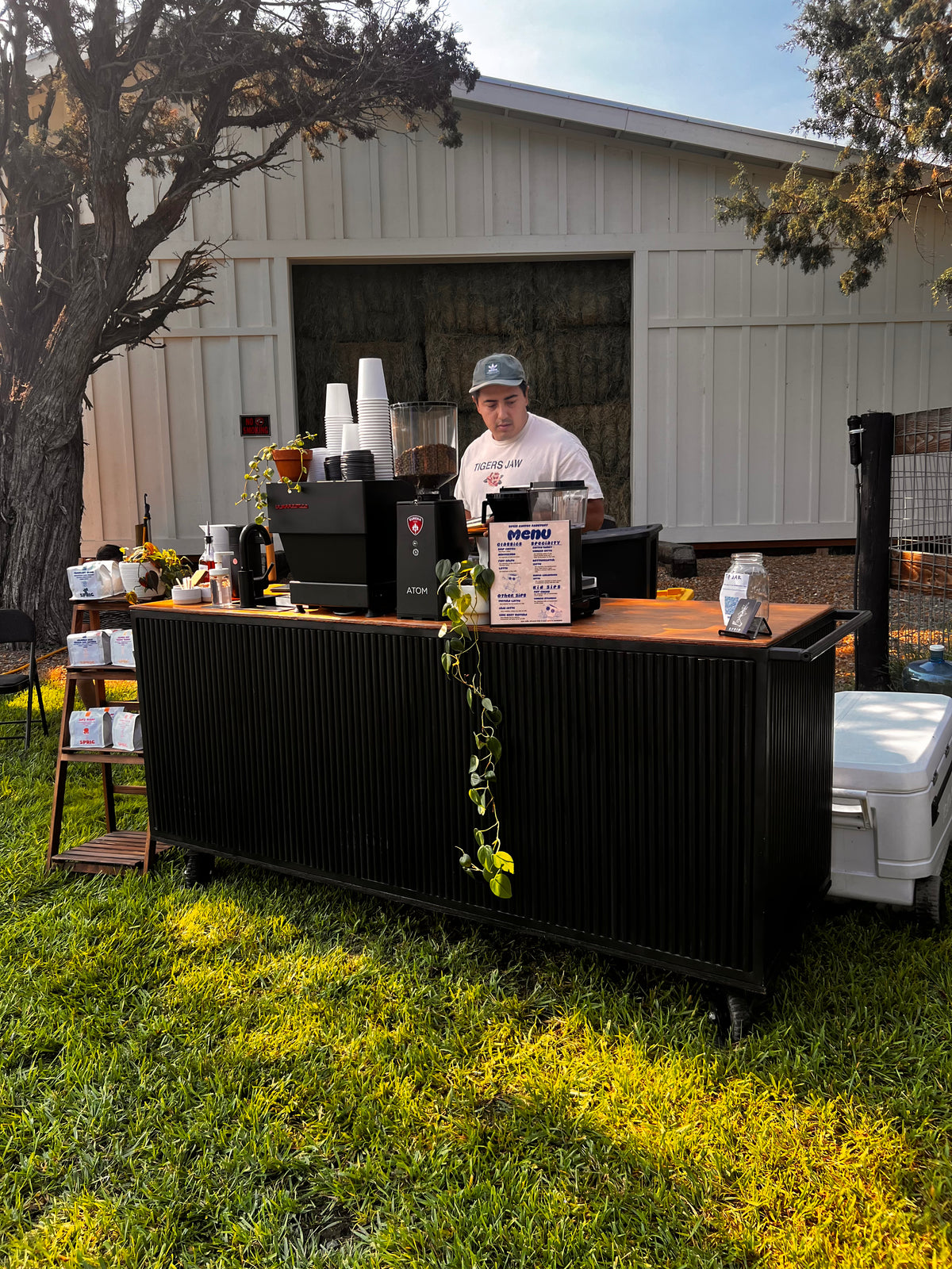 Sprig Coffee Roastery mobile coffee cart and team in Redmond, OR